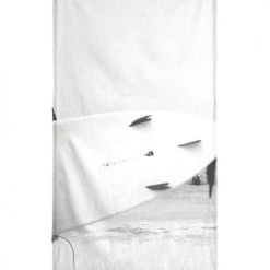 Juniqe Décoration De Jardin Serviette De Plage En éponge-velours En Blanc & Noir 90x180