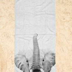 Juniqe Décoration De Jardin Serviette De Plage En éponge-velours En Blanc & Noir 90x180 -Gants de toilette Soldes serviette de plage en eponge velours en blanc noir 90x180 32