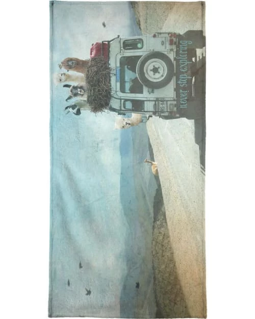 Juniqe Décoration De Jardin Serviette De Plage En éponge-velours En Bleu 90x180 3 Juniqe Décoration De Jardin Serviette De Plage En éponge-velours En Bleu 90x180