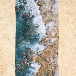 Juniqe Décoration De Jardin Serviette De Plage En éponge-velours En Bleu 90x180 -Gants de toilette Soldes serviette de plage en eponge velours en bleu 90x180 5