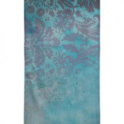 Juniqe Décoration De Jardin Serviette De Plage En éponge-velours En Bleu & Gris 90x180