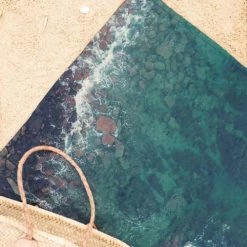 Juniqe Décoration De Jardin Serviette De Plage En éponge-velours En Bleu & Marron 90x180 -Gants de toilette Soldes serviette de plage en eponge velours en bleu marron 90x180 3