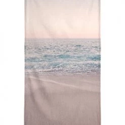Juniqe Décoration De Jardin Serviette De Plage En éponge-velours En Bleu & Rose 90x180
