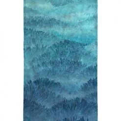 Juniqe Décoration De Jardin Serviette De Plage En éponge-velours En Bleu & Turquoise 90x180