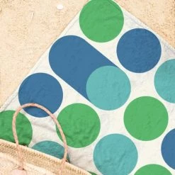 Juniqe Décoration De Jardin Serviette De Plage En éponge-velours En Bleu & Turquoise 90x180 -Gants de toilette Soldes serviette de plage en eponge velours en bleu turquoise 90x180 27