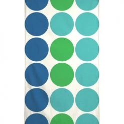 Juniqe Décoration De Jardin Serviette De Plage En éponge-velours En Bleu & Turquoise 90x180