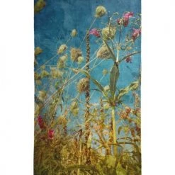 Juniqe Décoration De Jardin Serviette De Plage En éponge-velours En Bleu & Vert 90x180