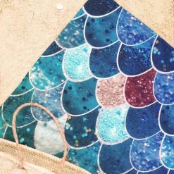 Juniqe Décoration De Jardin Serviette De Plage En éponge-velours En Bleu & Vert 90x180 7 Juniqe Décoration De Jardin Serviette De Plage En éponge-velours En Bleu & Vert 90x180 -Gants de toilette Soldes serviette de plage en eponge velours en bleu vert 90x180 6