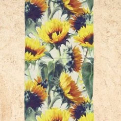 Juniqe Décoration De Jardin Serviette De Plage En éponge-velours En Gris & Jaune 90x180 -Gants de toilette Soldes serviette de plage en eponge velours en gris jaune 90x180 2