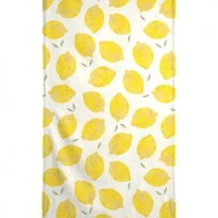 Juniqe Décoration De Jardin Serviette De Plage En éponge-velours En Jaune & 90x180