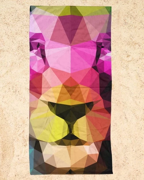 Juniqe Décoration De Jardin Serviette De Plage En éponge-velours En Jaune & Multicolore 90x180 4 Juniqe Décoration De Jardin Serviette De Plage En éponge-velours En Jaune & Multicolore 90x180 – Image 2