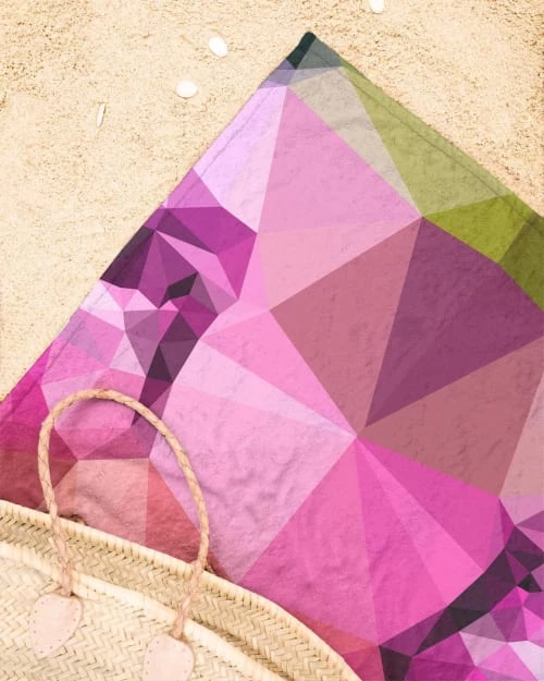 Juniqe Décoration De Jardin Serviette De Plage En éponge-velours En Jaune & Multicolore 90x180 5 Juniqe Décoration De Jardin Serviette De Plage En éponge-velours En Jaune & Multicolore 90x180 – Image 3