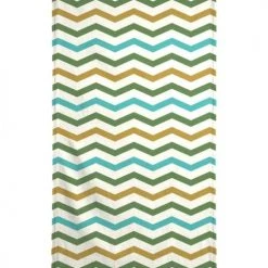 Juniqe Décoration De Jardin Serviette De Plage En éponge-velours En Jaune & Turquoise 90x180