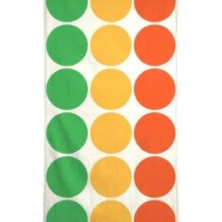 Juniqe Décoration De Jardin Serviette De Plage En éponge-velours En Jaune & Vert 90x180