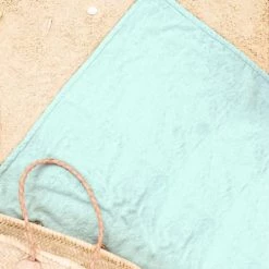 Juniqe Décoration De Jardin Serviette De Plage En éponge-velours En Marron & Rose 90x180 -Gants de toilette Soldes serviette de plage en eponge velours en marron rose 90x180 3