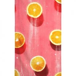 Juniqe Décoration De Jardin Serviette De Plage En éponge-velours En Rose & Rouge 90x180