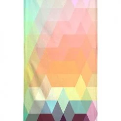 Juniqe Décoration De Jardin Serviette De Plage En éponge-velours En Rose & Vert 90x180