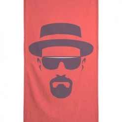 Juniqe Décoration De Jardin Serviette De Plage En éponge-velours En Rouge 90x180