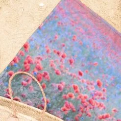 Juniqe Décoration De Jardin Serviette De Plage En éponge-velours En Rouge & Vert 90x180 -Gants de toilette Soldes serviette de plage en eponge velours en rouge vert 90x180 6