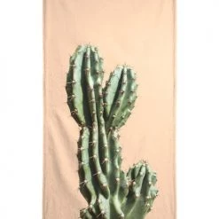 Juniqe Décoration De Jardin Serviette De Plage En éponge-velours En Vert & 90x180