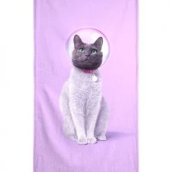 Juniqe Décoration De Jardin Serviette De Plage En éponge-velours En Violet 90x180