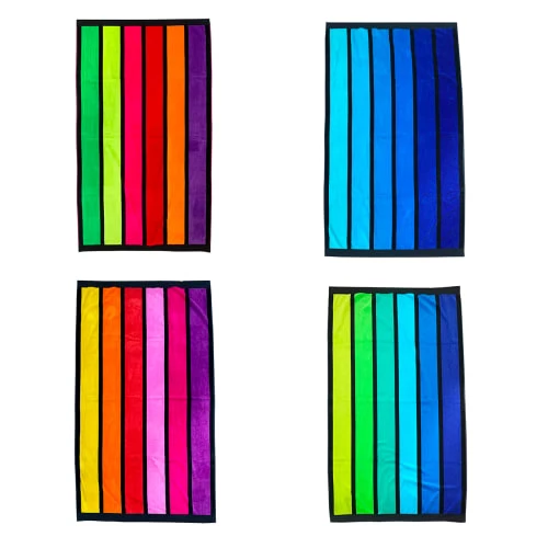 Le Comptoir De La Plage Accessoires Et Serviettes De Plage Serviette De Plage éponge Velours Bleu Happy Blue 100 X 175 6 Le Comptoir De La Plage Accessoires Et Serviettes De Plage Serviette De Plage éponge Velours Bleu Happy Blue 100 X 175 – Image 4