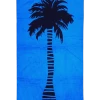 Le Comptoir De La Plage Décoration De Jardin Serviette De Plage éponge Velours Bleu Plaza 86 X 160 -Gants de toilette Soldes serviette de plage eponge velours bleu plaza 86 x 160
