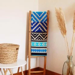 Le Comptoir De La Plage Décoration De Jardin Serviette De Plage éponge Velours Bleu Turquoise Itaparica 86 X 160 -Gants de toilette Soldes serviette de plage eponge velours bleu turquoise itaparica 86 x 160 2