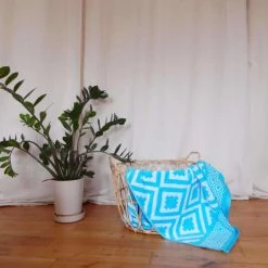 Le Comptoir De La Plage Décoration De Jardin Serviette De Plage éponge Velours Bleu Turquoise Mikonos 86 X 160 -Gants de toilette Soldes serviette de plage eponge velours bleu turquoise mikonos 86 x 160 2