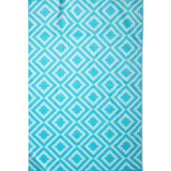 Le Comptoir De La Plage Décoration De Jardin Serviette De Plage éponge Velours Bleu Turquoise Mikonos 86 X 160