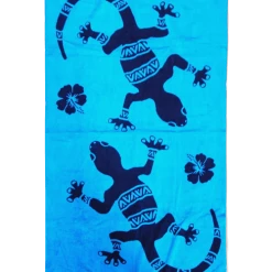Le Comptoir De La Plage Accessoires Et Serviettes De Plage Serviette De Plage éponge Velours Bleu Turquoise Tuko 86 X 160