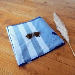 Le Comptoir De La Plage Décoration De Jardin Serviette De Plage éponge Velours Gris Salthouse 86 X 160 -Gants de toilette Soldes serviette de plage eponge velours gris salthouse 86 x 160 3