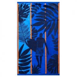 Le Comptoir De La Plage Accessoires Et Serviettes De Plage Serviette De Plage éponge Velours Jacquard Domingo 100x175 470g/m²