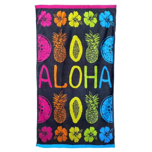 Le Comptoir De La Plage Accessoires Et Serviettes De Plage Serviette De Plage éponge Velours Jacquard Halo 100x175 470g/m² 3 Le Comptoir De La Plage Accessoires Et Serviettes De Plage Serviette De Plage éponge Velours Jacquard Halo 100x175 470g/m²