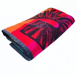 Le Comptoir De La Plage Accessoires Et Serviettes De Plage  Serviette De Plage éponge Velours Jacquard Kymata 100x175 470g/m² -Gants de toilette Soldes serviette de plage eponge velours jacquard kymata 100x175 470g m2 2