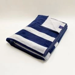 Le Comptoir De La Plage Accessoires Et Serviettes De Plage  Serviette De Plage éponge Velours Jacquard Regatta 140x200 420g/m² -Gants de toilette Soldes serviette de plage eponge velours jacquard regatta 140x200 420g m2 2