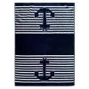 Le Comptoir De La Plage Accessoires Et Serviettes De Plage  Serviette De Plage éponge Velours Jacquard Skipper 140x200 420g/m² -Gants de toilette Soldes serviette de plage eponge velours jacquard skipper 140x200 420g m2