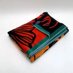 Le Comptoir De La Plage Accessoires Et Serviettes De Plage  Serviette De Plage éponge Velours Jacquard Teresita 100x175 470g/m² -Gants de toilette Soldes serviette de plage eponge velours jacquard teresita 100x175 470g m2 2