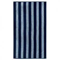 Le Comptoir De La Plage Accessoires Et Serviettes De Plage Serviette De Plage éponge Velours Milonga Bleu Marine 90x170 400g/m²