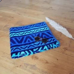 Le Comptoir De La Plage Décoration De Jardin Serviette De Plage Luwatu Bleu 86 X 160 -Gants de toilette Soldes serviette de plage luwatu bleu 86 x 160 4