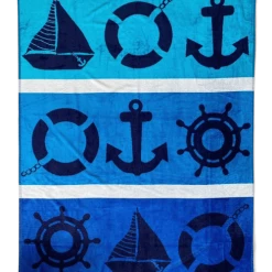 Le Comptoir De La Plage Décoration De Jardin Serviette De Plage Seaside 140 X 200