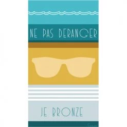 Sensei Maison Accessoires Et Serviettes De Plage  Serviette De Plage Velours 100x180 Cm