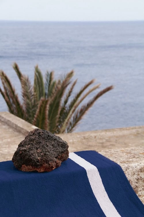 LA SERVIETTE PARIS Accessoires Et Serviettes De Plage Serviette De Plage XXL Coton Bio 500Gr/m² Bleu Cadre Crème 200 X 200 4 LA SERVIETTE PARIS Accessoires Et Serviettes De Plage Serviette De Plage XXL Coton Bio 500Gr/m² Bleu Cadre Crème 200 X 200 – Image 2