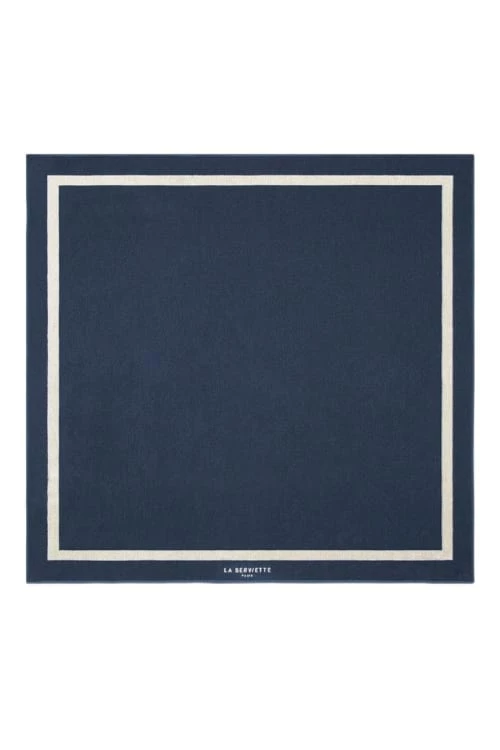 LA SERVIETTE PARIS Accessoires Et Serviettes De Plage Serviette De Plage XXL Coton Bio 500Gr/m² Bleu Cadre Crème 200 X 200 3 LA SERVIETTE PARIS Accessoires Et Serviettes De Plage Serviette De Plage XXL Coton Bio 500Gr/m² Bleu Cadre Crème 200 X 200