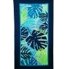Le Comptoir De La Plage Accessoires Et Serviettes De Plage  Serviette Imprimée Tropical Leaves Vert 90 X 170 -Gants de toilette Soldes serviette imprimee tropical leaves vert 90 x 170