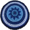 Le Comptoir De La Plage Accessoires Et Serviettes De Plage  TWILIGHT - Serviette De Plage Ronde Microfibre Bleu 140 -Gants de toilette Soldes twilight serviette de plage ronde microfibre bleu 140