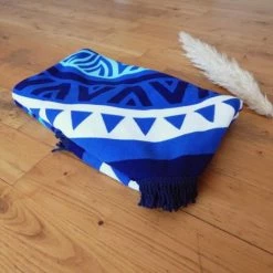 Le Comptoir De La Plage Accessoires Et Serviettes De Plage  TWILIGHT - Serviette De Plage Ronde Microfibre Bleu 140 -Gants de toilette Soldes twilight serviette de plage ronde microfibre bleu 140 4